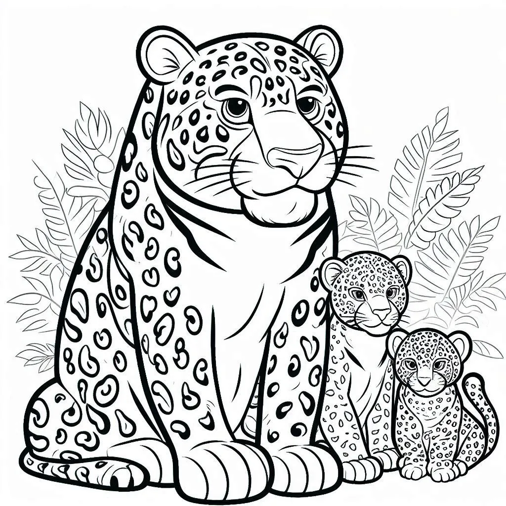 Dibujos para colorear e imprimir Jaguar