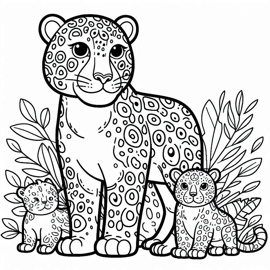 Dibujos para colorear e imprimir Jaguar
