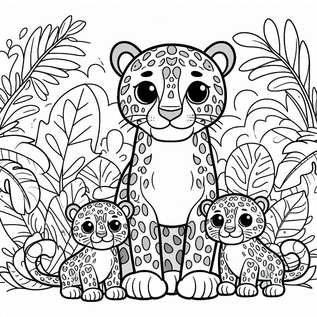 Dibujos para colorear e imprimir Jaguar