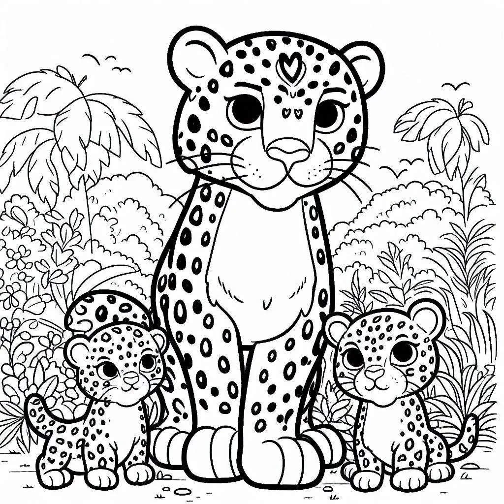 Dibujos para colorear e imprimir Jaguar