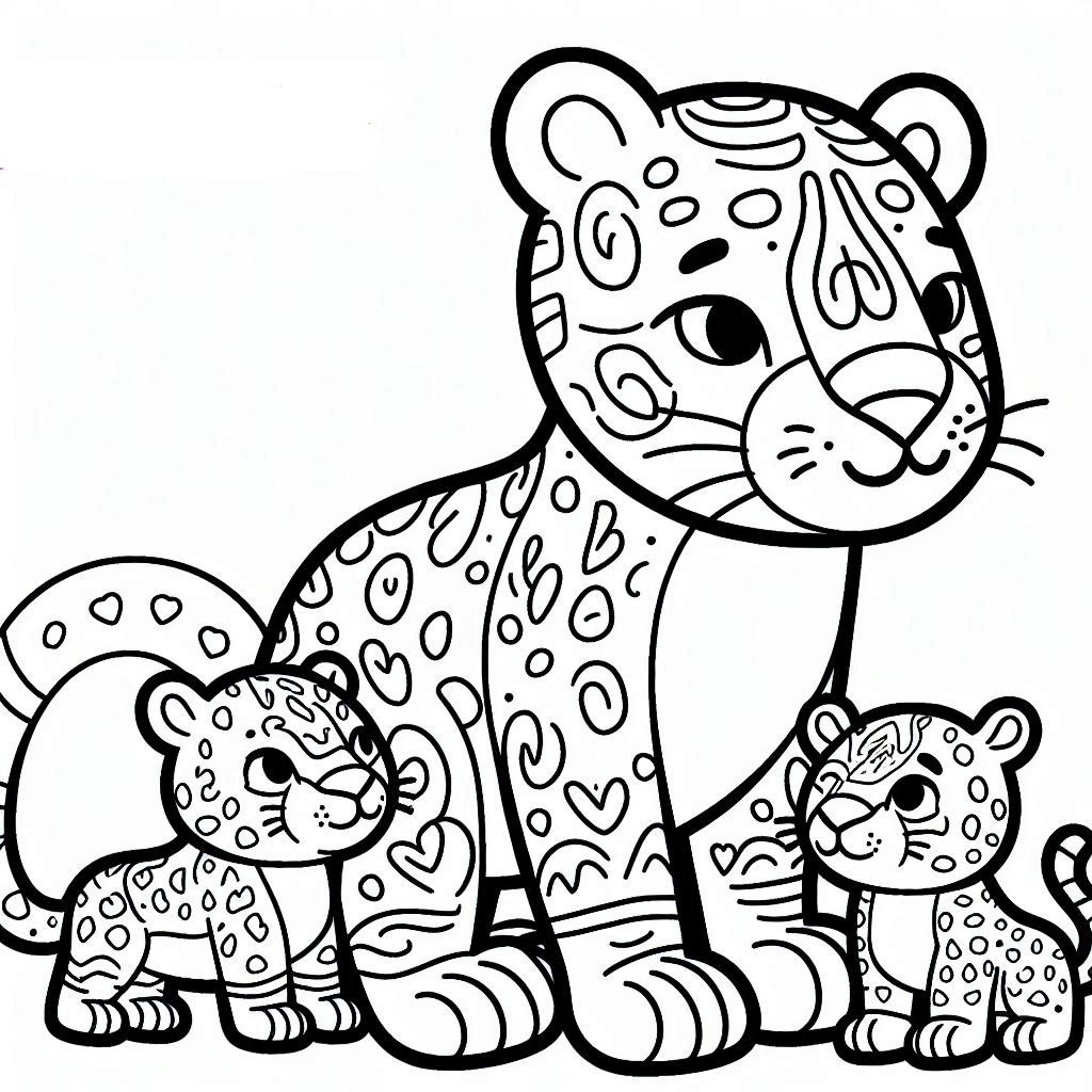 Dibujos para colorear e imprimir Jaguar
