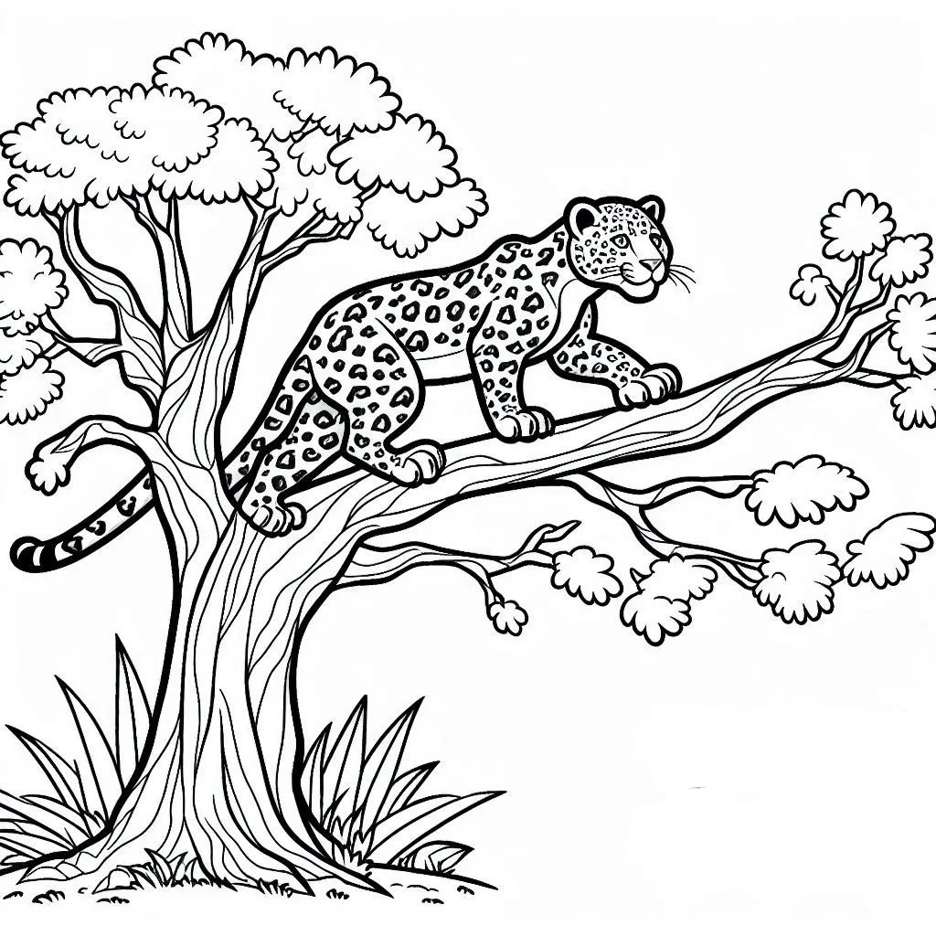 Dibujos para colorear e imprimir Jaguar