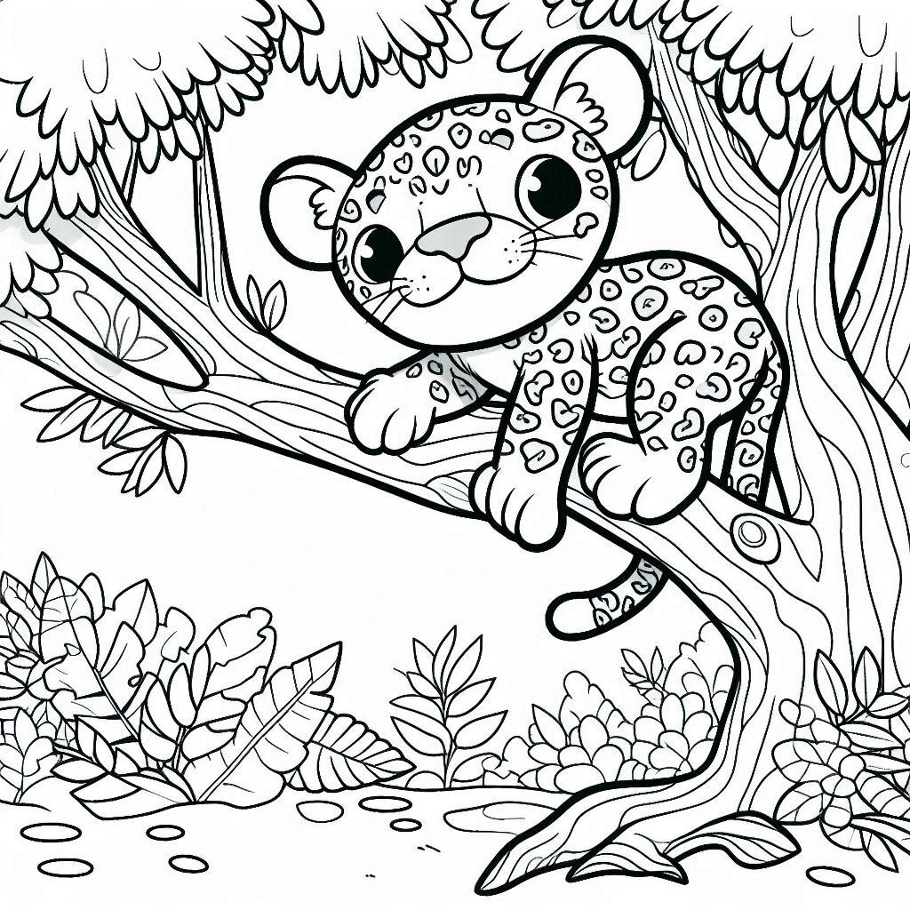 Dibujos para colorear e imprimir Jaguar
