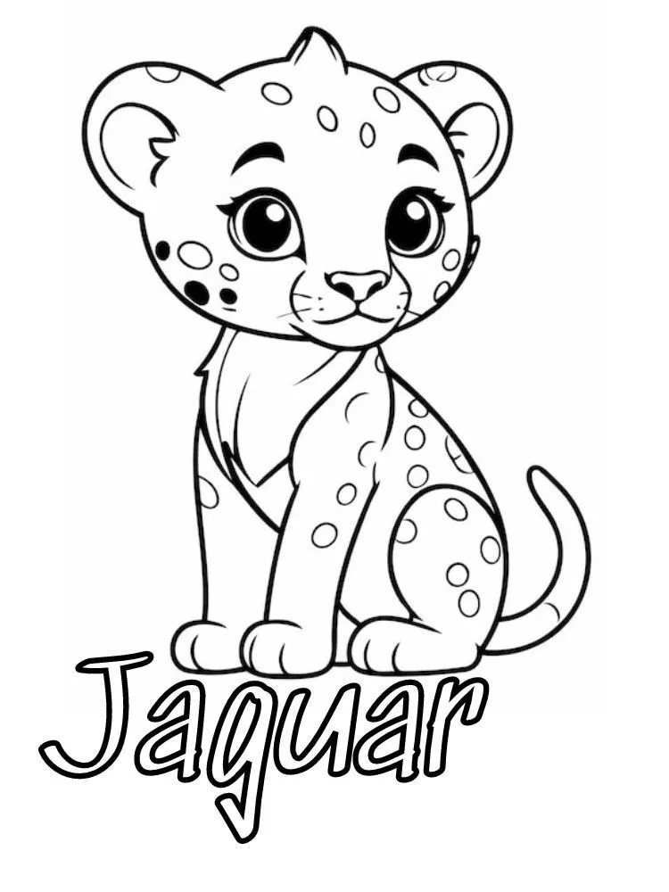 Dibujos para colorear e imprimir Jaguar