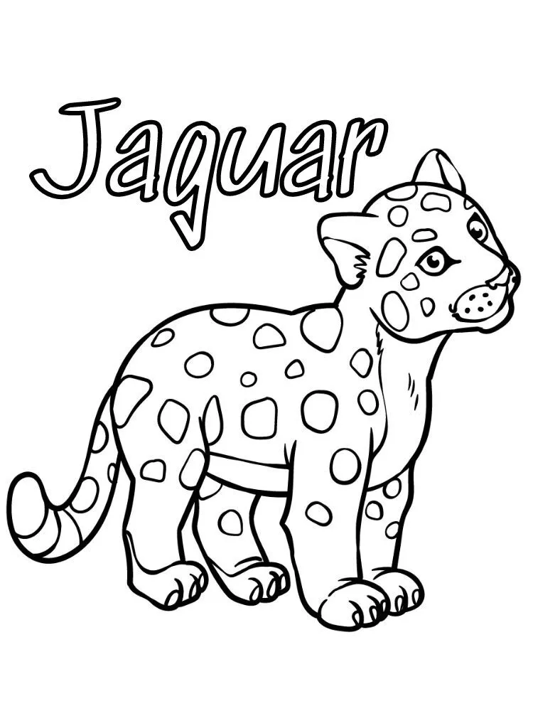 Dibujos para colorear e imprimir Jaguar