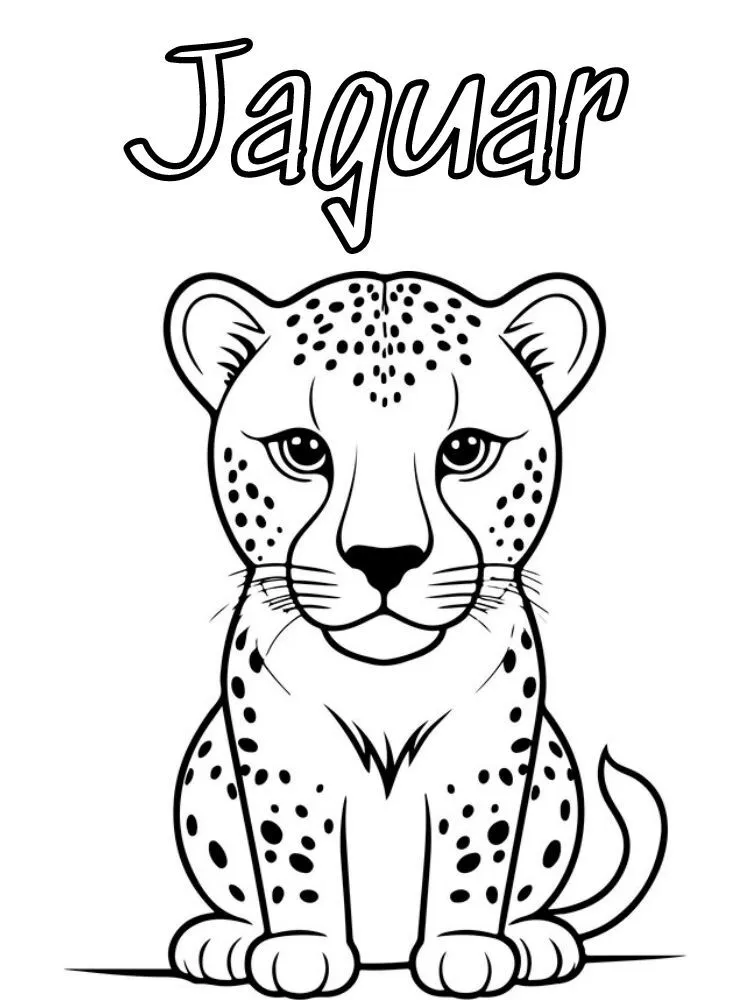 Dibujos para colorear e imprimir Jaguar