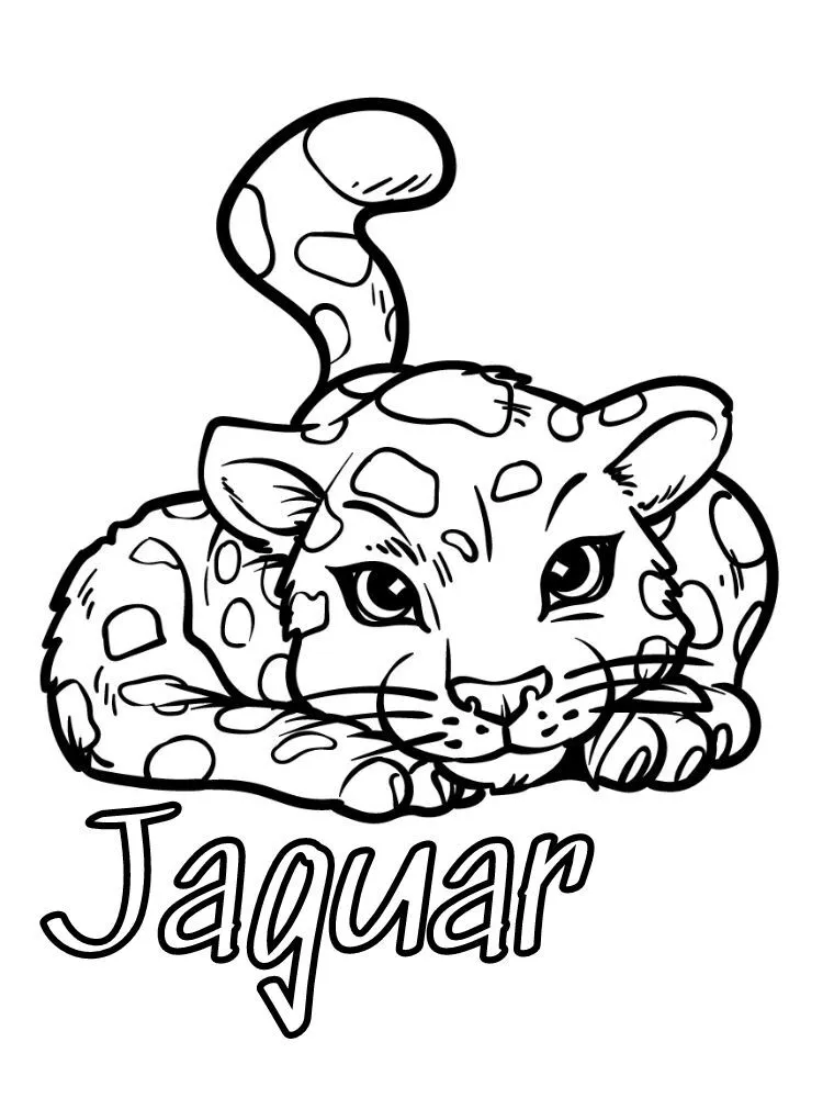 Dibujos para colorear e imprimir Jaguar