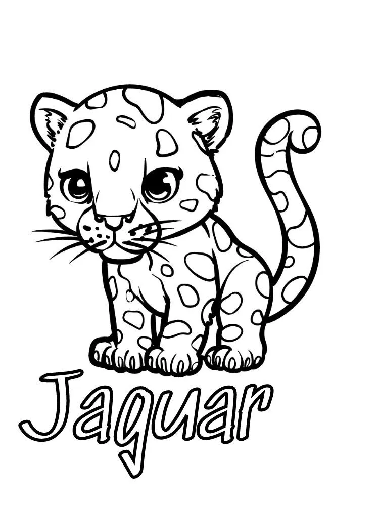 Dibujos para colorear e imprimir Jaguar
