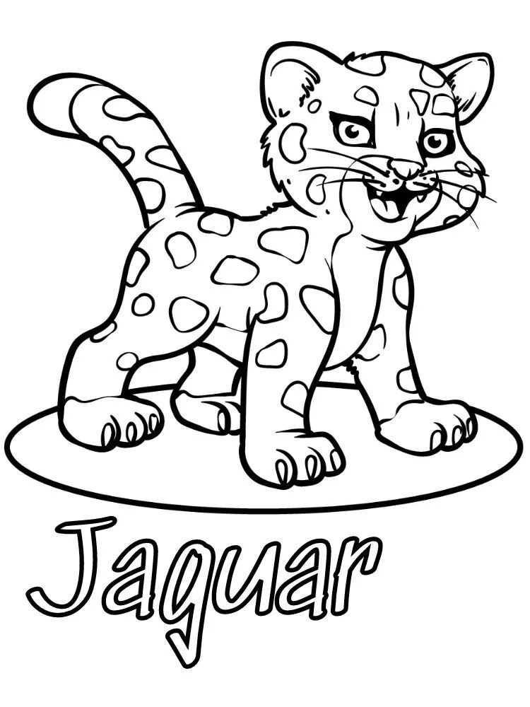 Dibujos para colorear e imprimir Jaguar