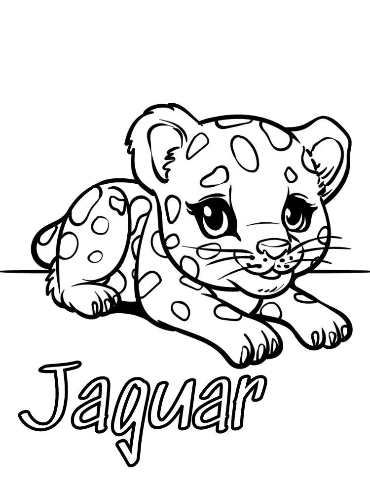 Dibujos para colorear e imprimir Jaguar