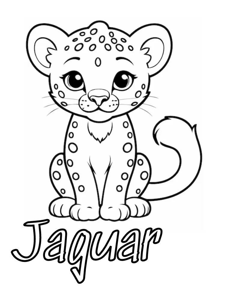 Dibujos para colorear e imprimir Jaguar